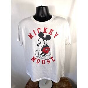 Disney Mickey Mouse Graphic T-Shirt White XXL